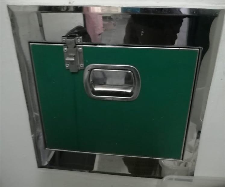 Unlock & Install Rubbish Chute Latch