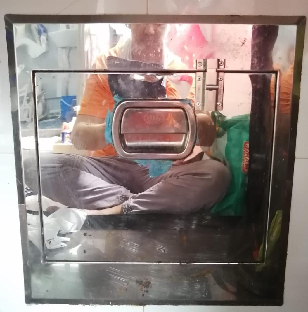 Unlock And Install Rubbish Chute Latch In Aljunied