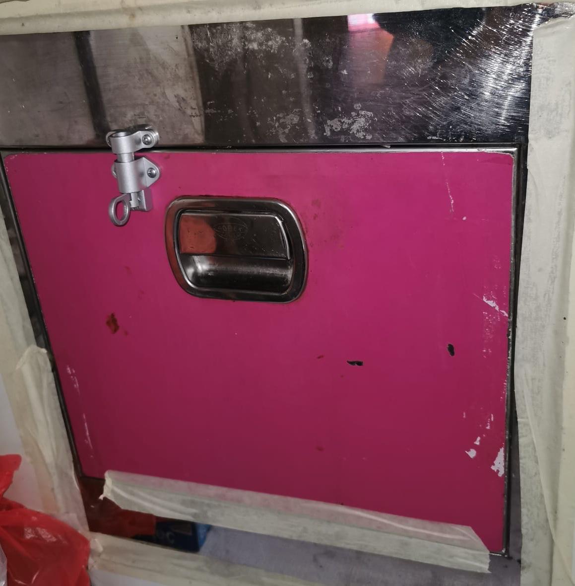 Unlock Rubbish Chute Door And Install Latch