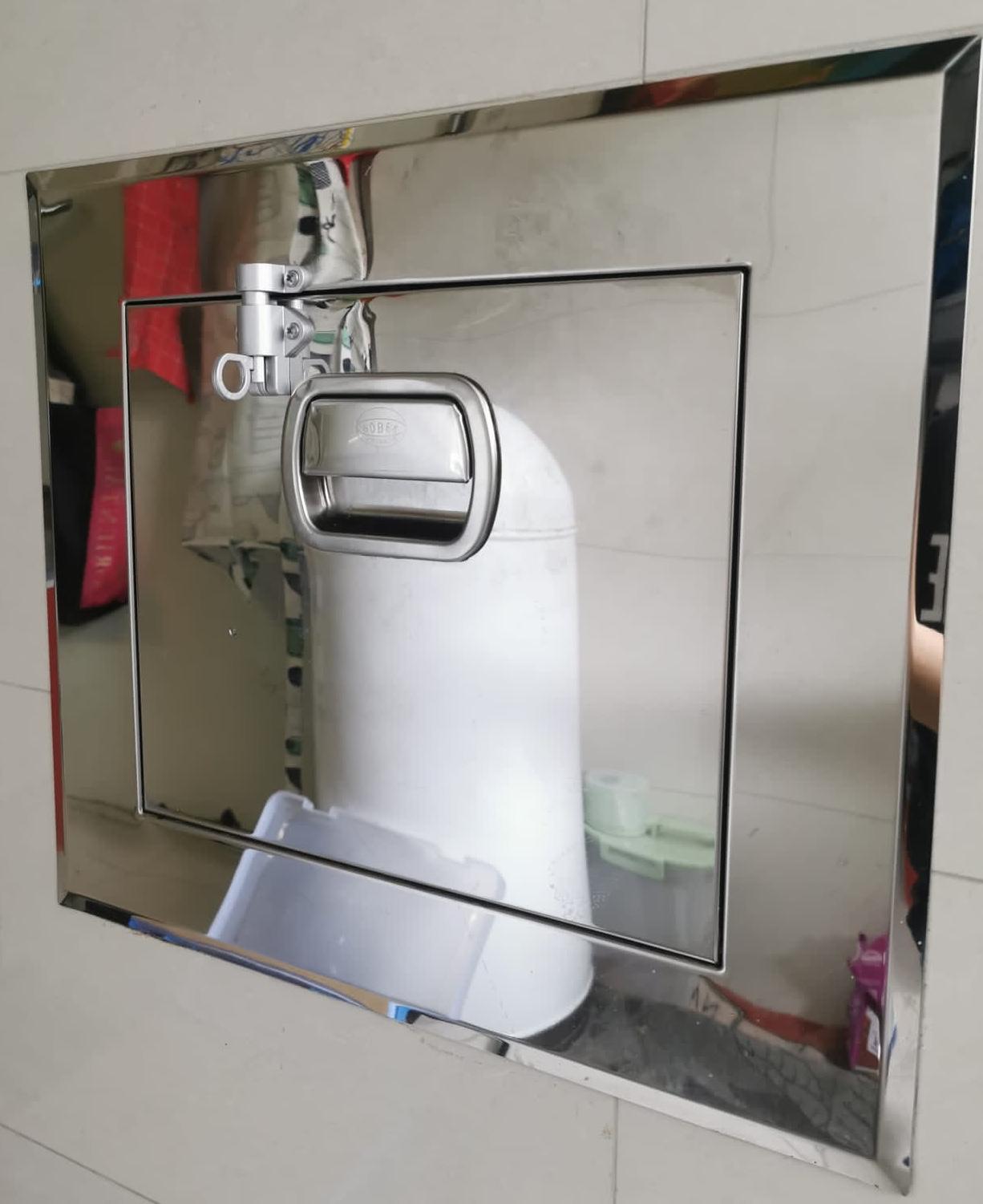 Unlock Rubbish Chute Door And Install Latch