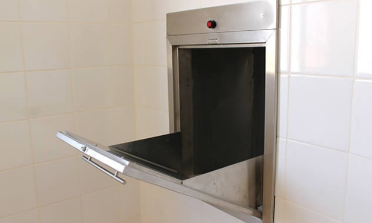 rubbish chute installation