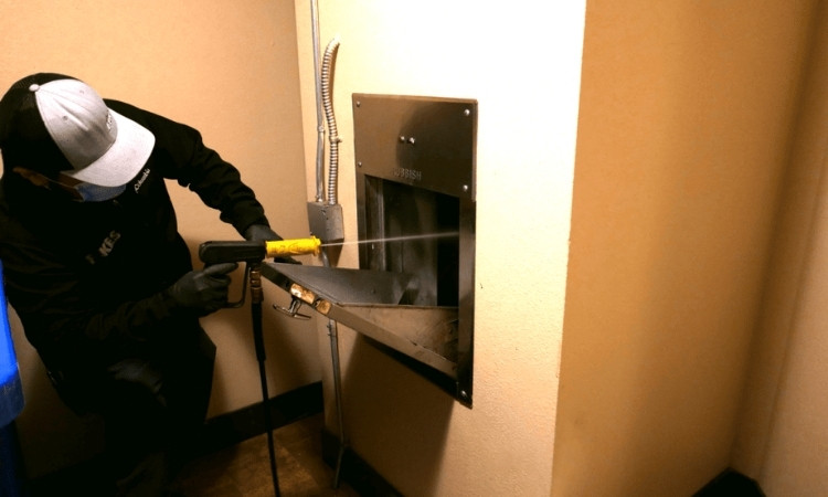 regular trash chute cleaning