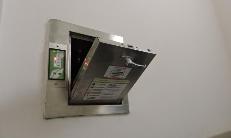 how to install a garbage chute