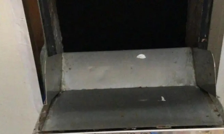 rubbish chute inspected